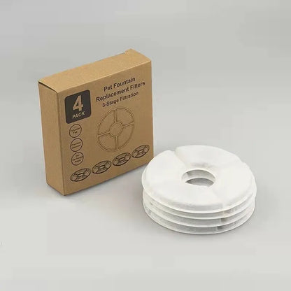 Replacement Activated Carbon Filter For Cat Water Drinking Fountain Replaced Filters For Pet Dog Flower Round Fountain Dispenser