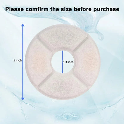 Replacement Activated Carbon Filter For Cat Water Drinking Fountain Replaced Filters For Pet Dog Flower Round Fountain Dispenser