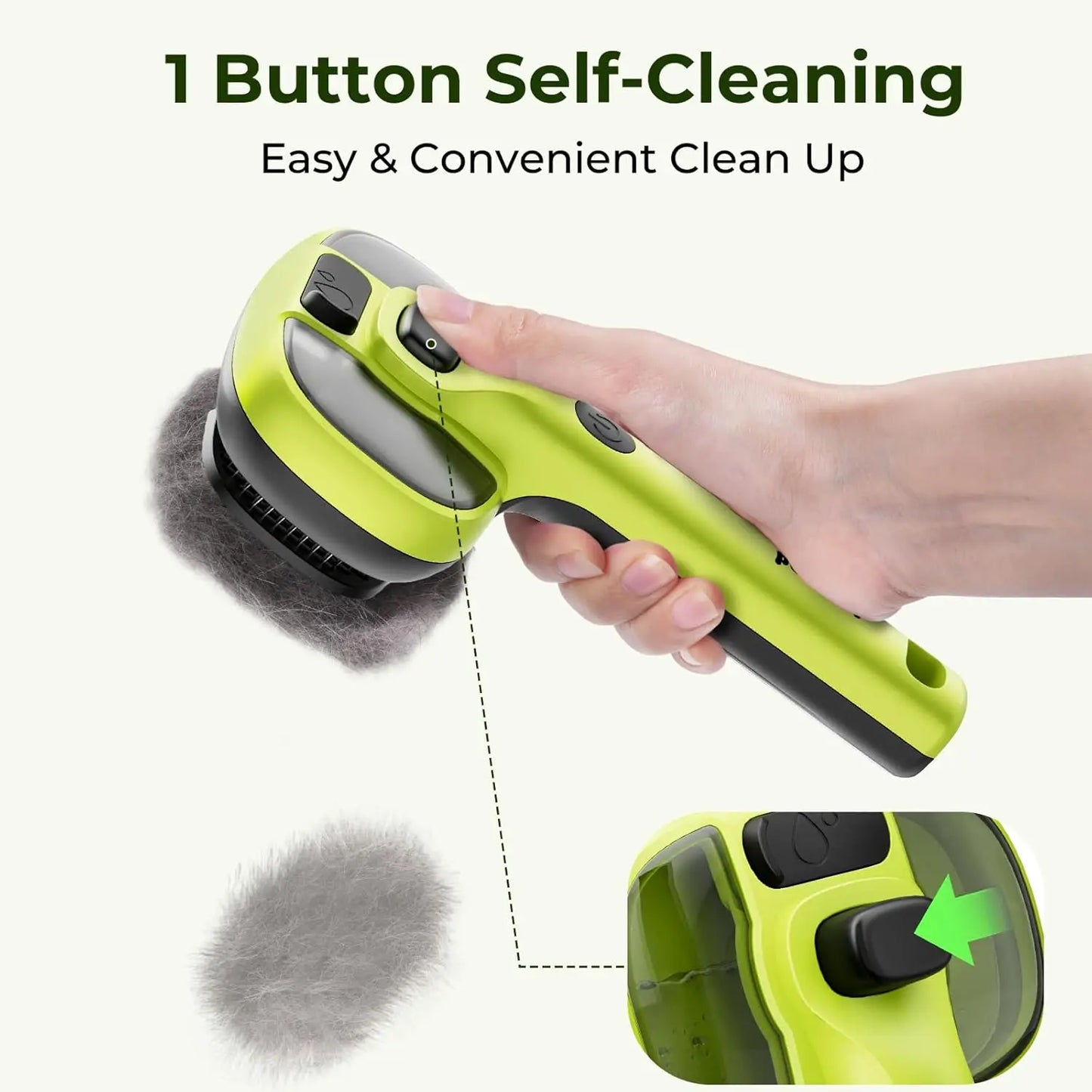 Steam Cat Brush with Self-Cleaning, 2 Spray Modes, Large Tank, Cool Mist for Shedding & Massaging